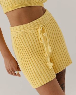 Pilnatis: Lemon Cotton Shorts