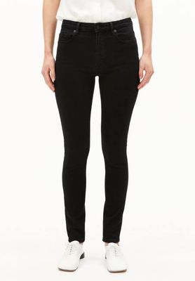 TILLAA MID WAIST SKINNY JEAN | rinse black