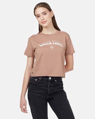 Earth First Cropped T-Shirt