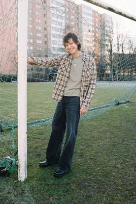 Julian Worker Shirt Check Brown regular shirt | Nudie Jeans