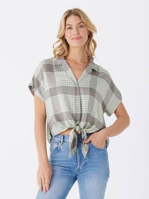 Sheena Woven Button Up