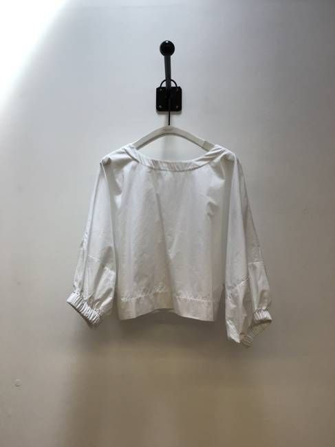 Dune Cotton Poplin Shirt in White Sample