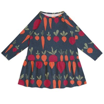 Chicago Dress - Root Vegetables Night Sky