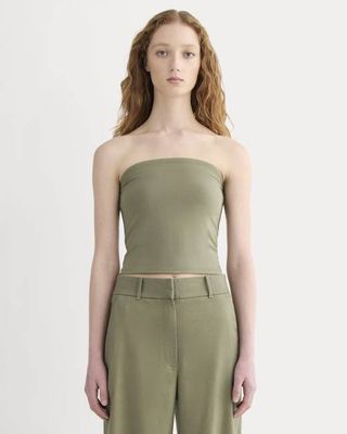 The Form Tube Top | Lichen Green