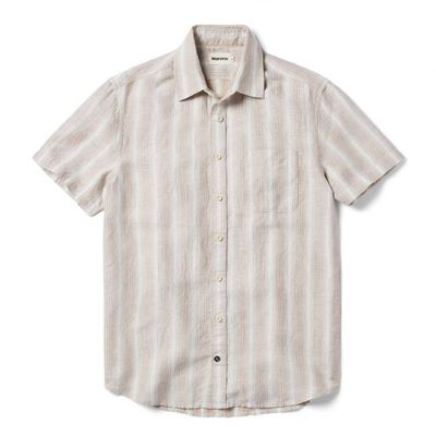 The Short Sleeve California in Dusty Rose Stripe