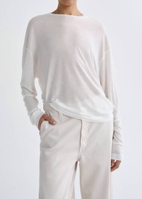 Sasha Tee (Tencel Jersey) in Gesso