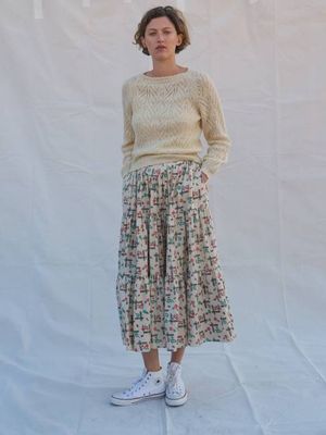 Campion Skirt in Vintage Hatch Print