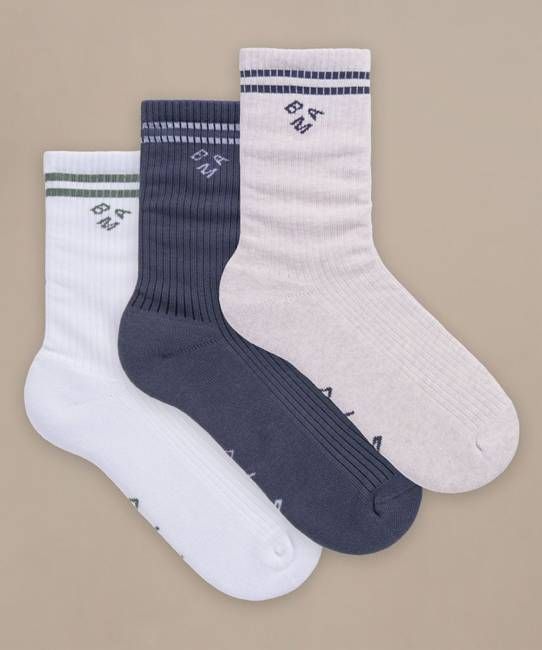 Organic Cotton Crew Socks - 3 Pack