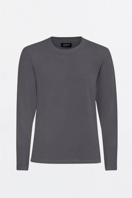 The Classic Organic Long-Sleeve Tee - Grey
