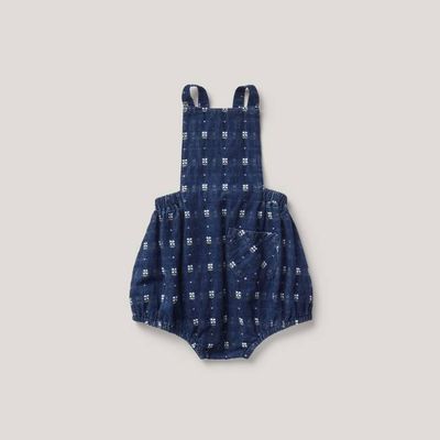 Oona Romper, Embroidered Denim