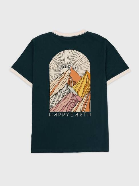 Relaxed Tee | Colorful Mountains