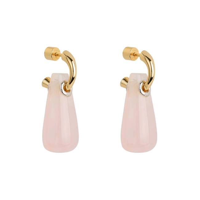 Rose Quartz Drop Earrings