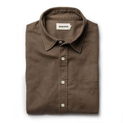 The California in Khaki Herringbone