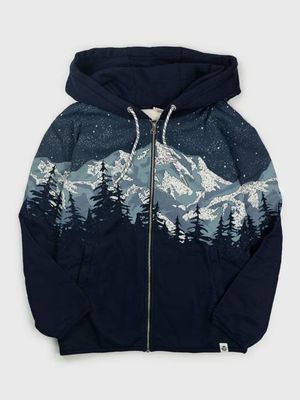 Cascadian Night Zip Hoodie