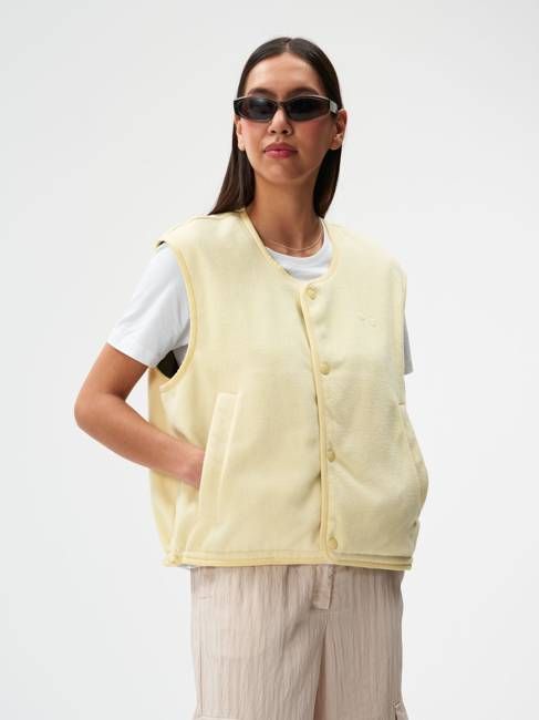 Reversible Fleece Vest - Butter Cream Yellow (Female)