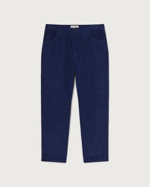 Blue corduroy 5 pockets pants