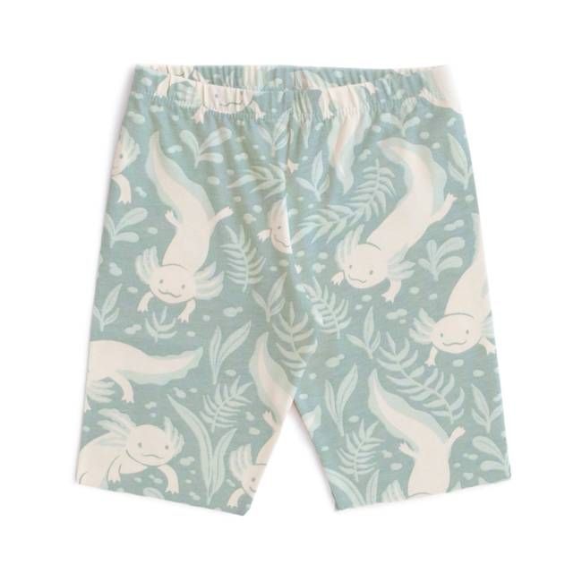 Bike Shorts - Axolotls Surf Blue