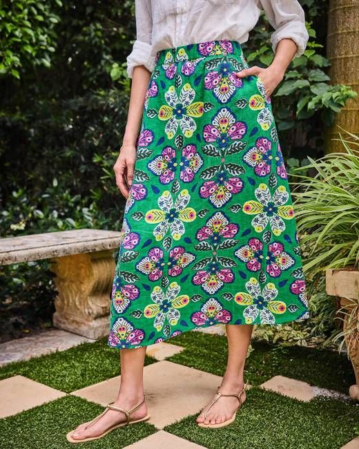 Kaleidoscope Wings - Gwyneth Skirt - Greenhouse
