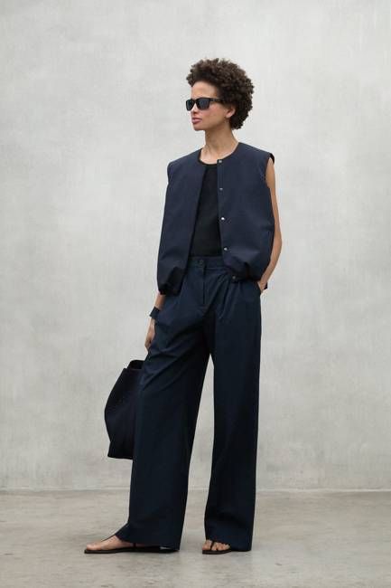 NAVY BLUE ONIAR TROUSERS