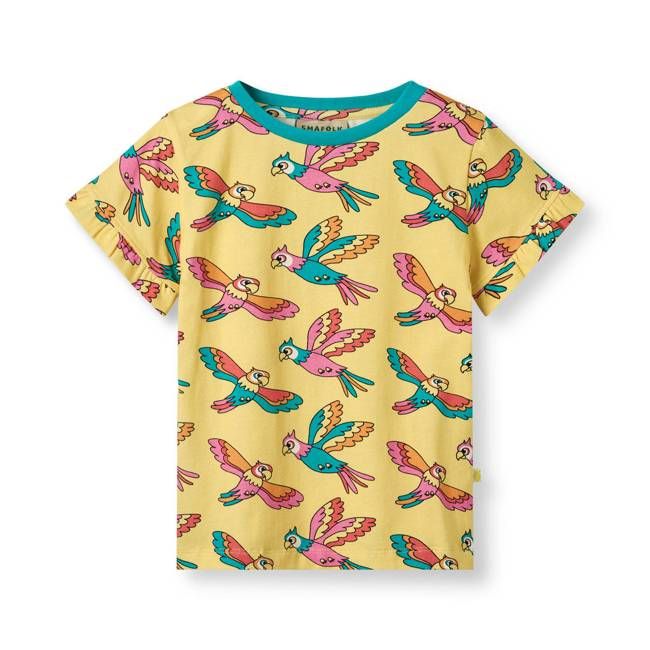 T-shirt with parrots