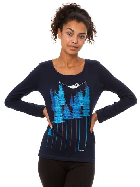 Wood Longsleeve navy