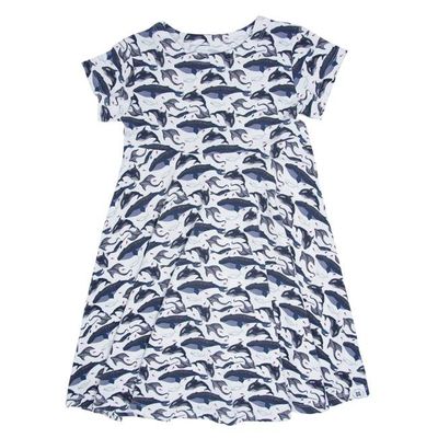 Deep Sea Creatures Whale Cap Sleeve Swirly Girl