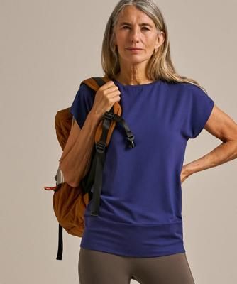 Short Sleeve Air Bamboo Flow Top