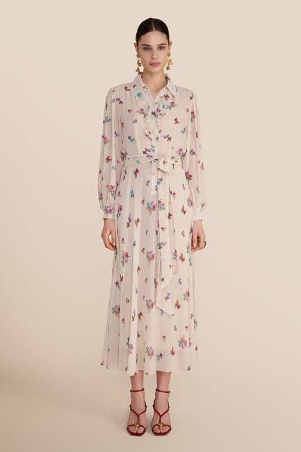 Robin Watercolour Shirt Dress