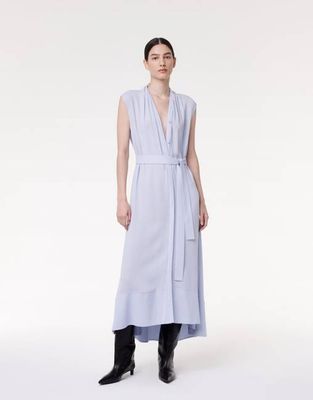 Gathered Neckline Dress | Lilac