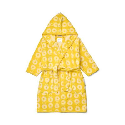 Bathrobe with apples
