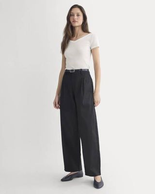 Tailored Drape Balloon Pant | Black