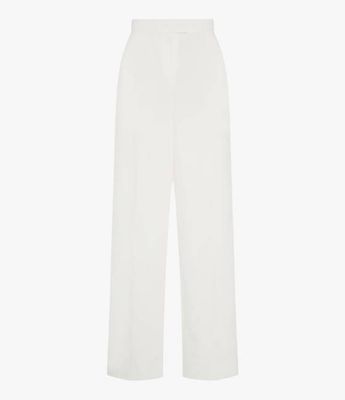 Flat Front Trouser | Off White