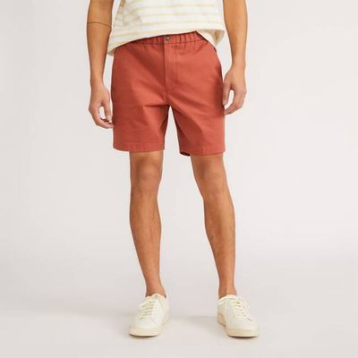 The Pull-On Performance Chino Short | Redwood