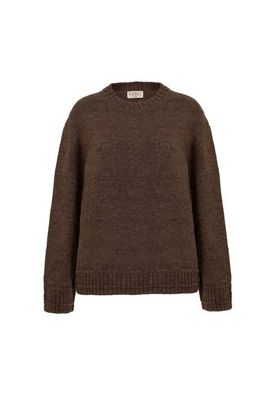 Brampton Crew Neck Jumper in Peat