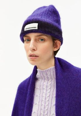 GESTREIFTE MÜTZE JUPILAA AUS UNVERSCHWENDETEM STOFF | Indigolila-Nachthimmel