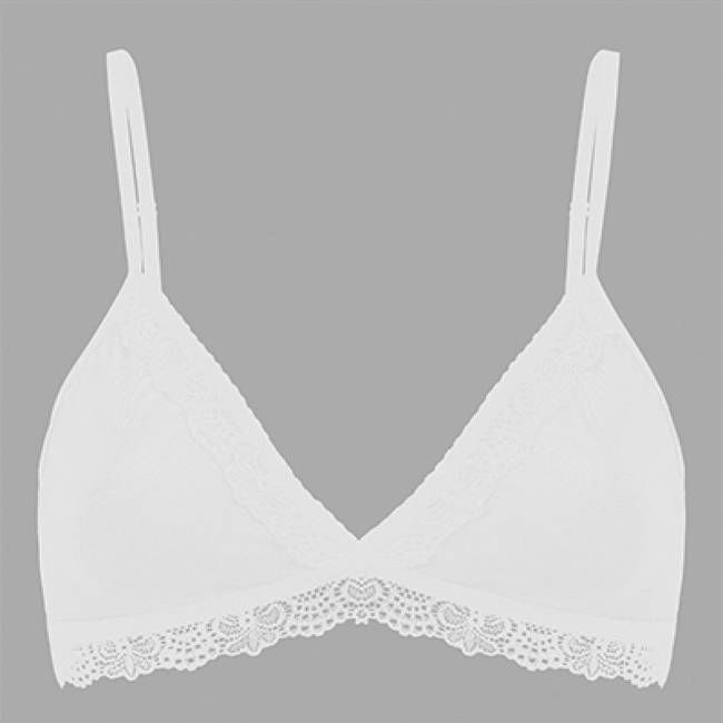 Bio BH, Spitze weiß - kaufen