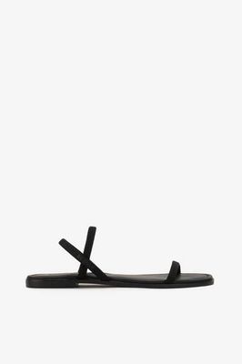 BLACK DELHI SANDALS
