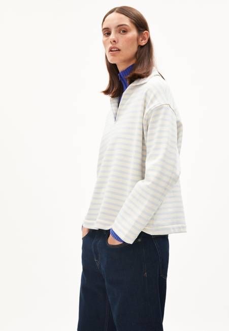 NAIRAA STRIPE | morning sky-undyed