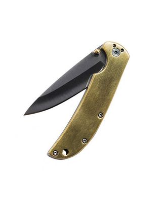 The Drop Point Knife in Brass
