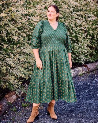 Texas Bouquet - Myrtle Dress - Desert Moss