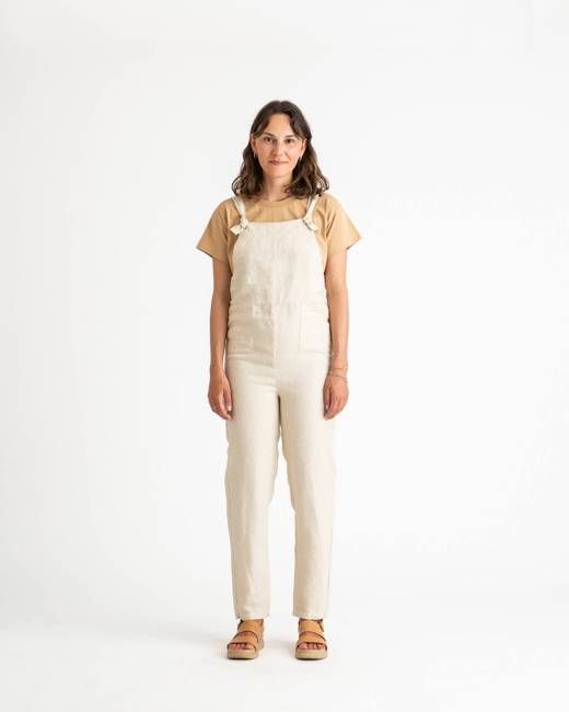 Linen Overall almond
