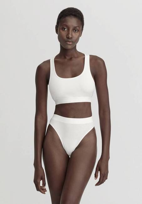 High Waist SOFT RIB ribbed briefs made from organic cotton
