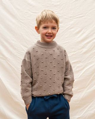 Juna Sweater Kids taupe