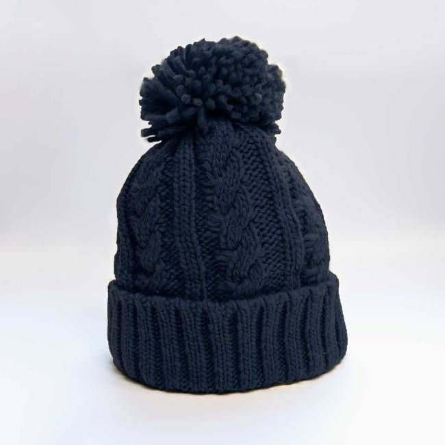 Navy No-Wool Woolly Beanie