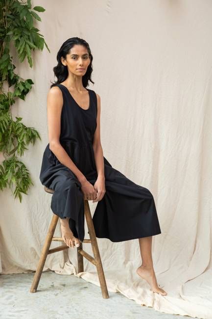 Rory Organic Cotton Jumpsuit in Black