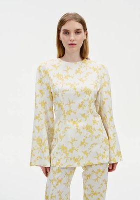 Sculpted Printed Blouse