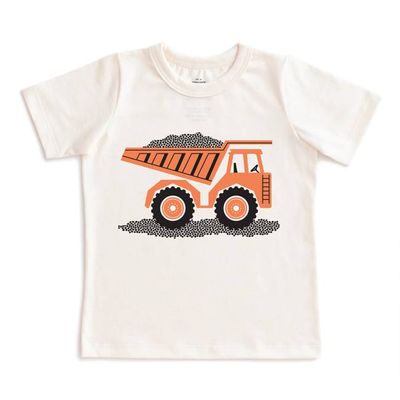 Short-Sleeve GRAPHIC Tee - Dump Truck Natural