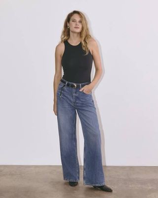 The Cutaway Tank Bodysuit | Black | Bikini