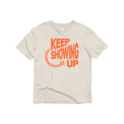 Keep Showing up Unisex Eco-Cotton Tee