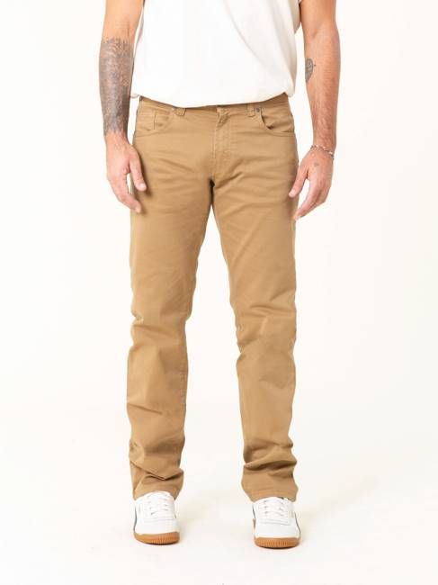 MEN'S STRAIGHT TROUSERS IN RAY OCHRE